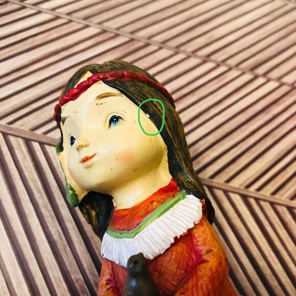 Hobby Lobby 2023 Native American Girl Holding Bird Harvest Thanksgiving - Picture 7 of 7